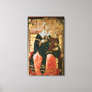 Installera Madonna och barnet, c.1260 Canvastryck