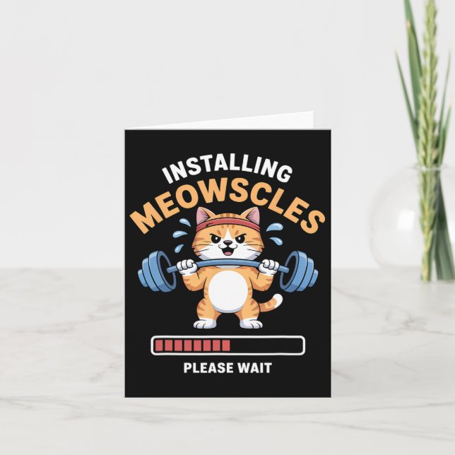 Installera Meowslces Fitness Bodybuilding Kort (Framsida)