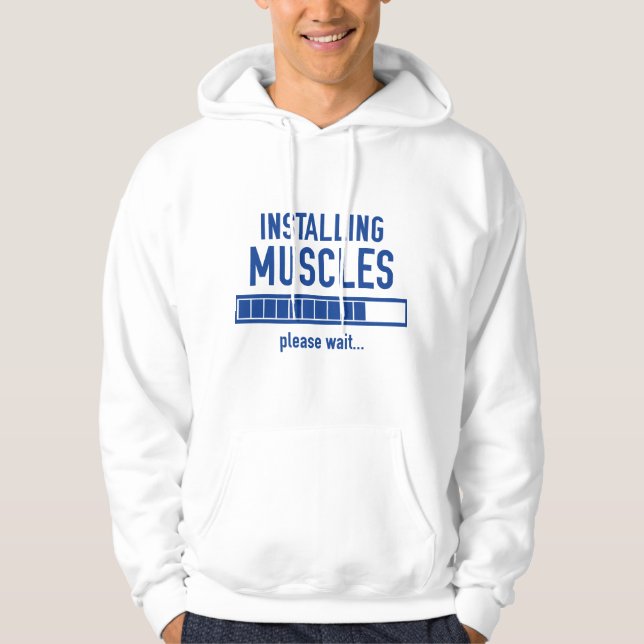 Installera muskler hoodie (Framsida)