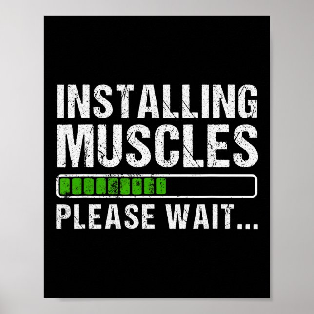 Installera muskler poster (Framsidan)