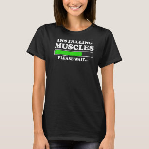 Installera muskler som läses in Vänta på Manar Gym T Shirt