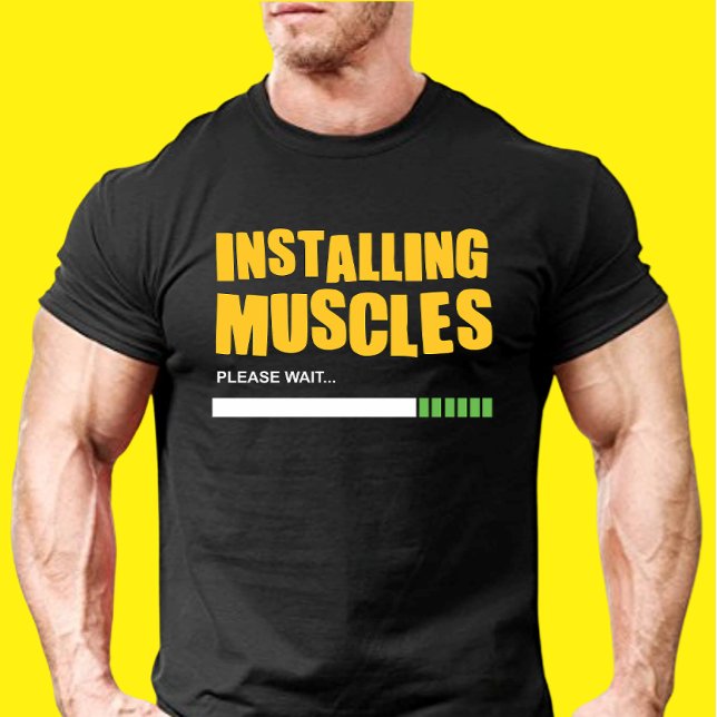 Installera muskler t shirt (Skapare uppladdad)