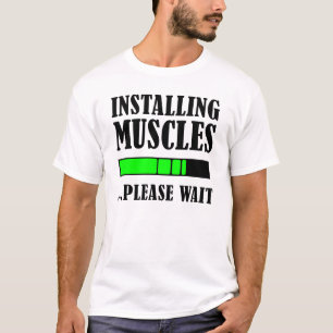 Installera Muskler Vänligen Vikt Rolig Tröja