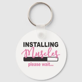 Installera muskler Vänta Nyckelring
