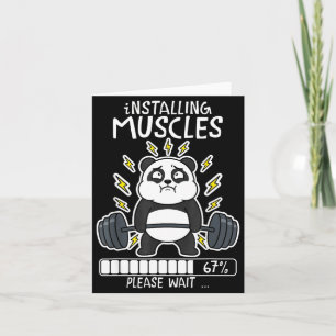Installera muskler vänta panda laddar 67 gym kort