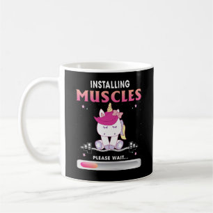 Installera muskler Vänta tills Workout Älskare Kaffemugg