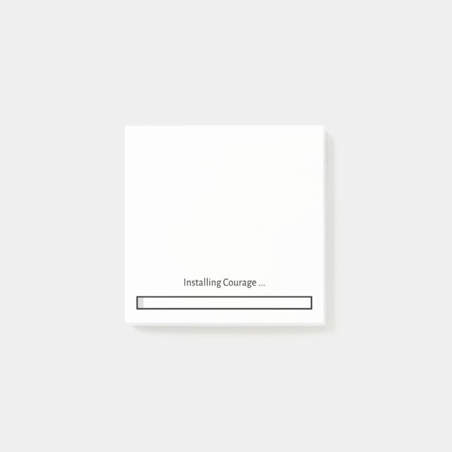 Installing Courage Post-It Block (Framsida)