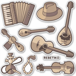 Inställning av etikett för Rebetiko Icons