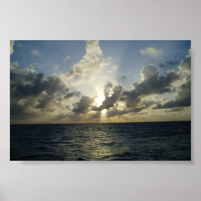 Inställning av Sol i Grand Cayman Poster (Framsidan)
