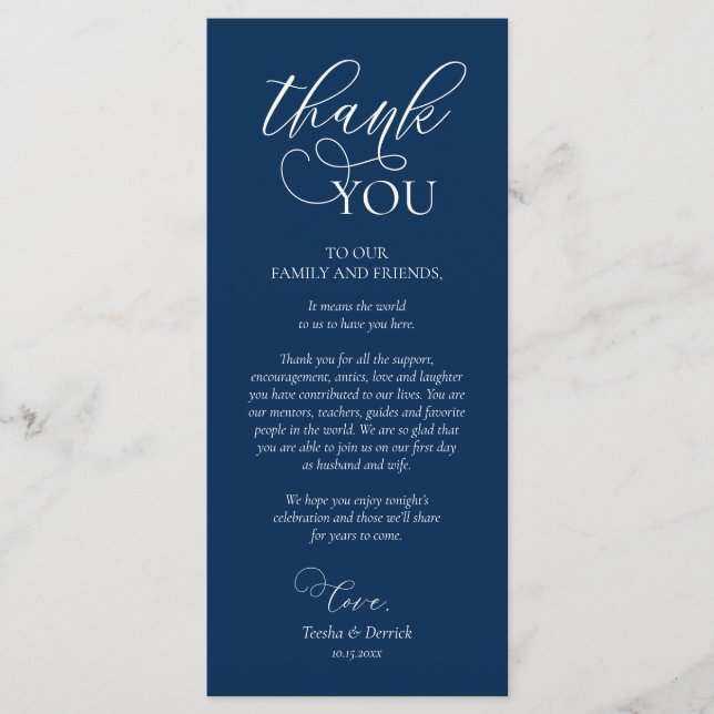 Inställning av Ställe, Tack, marint blåkort Program (Framsida)