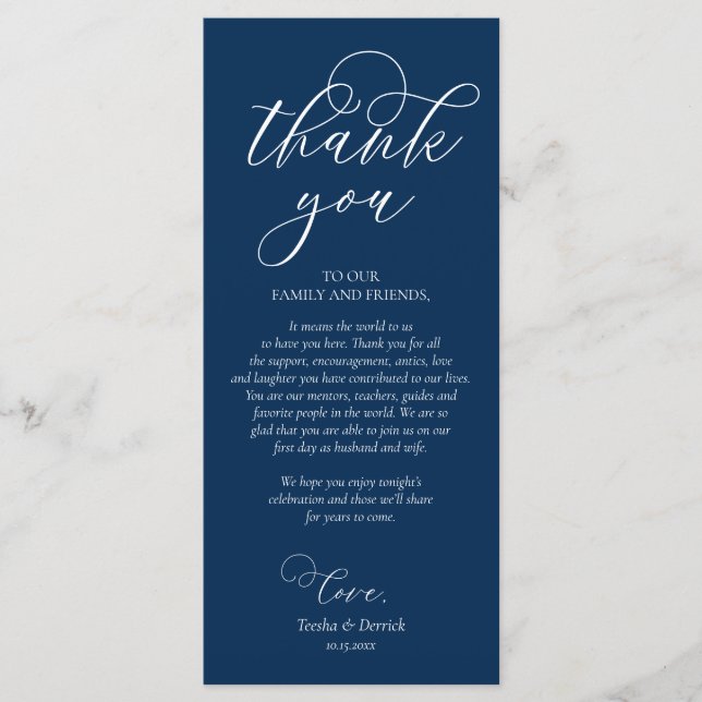 Inställning av Ställe, Tack, marint blåkort Program (Framsida)