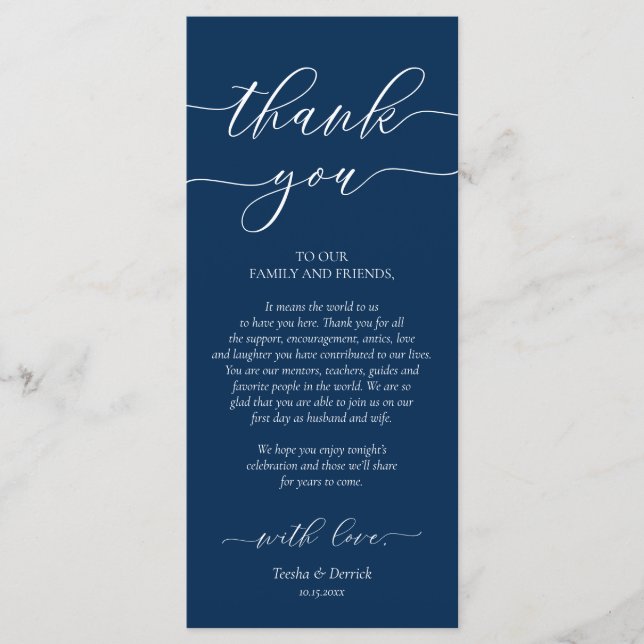 Inställning av Ställe, Tack, marint blåkort Program (Framsida)