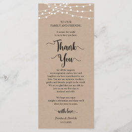 Inställning av Tack för Middag Ställe, Rustic Kraf Program