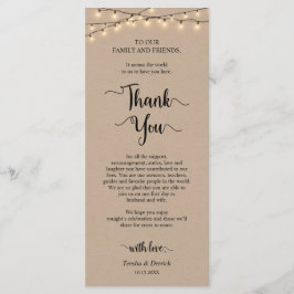 Inställning av Tack för Middag Ställe, Rustic Kraf Program