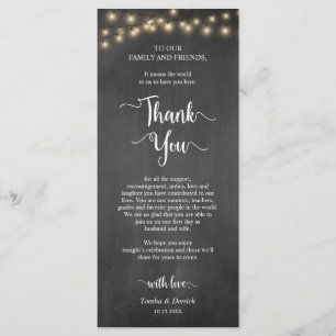 Inställning av Tack för serverns Ställe, Rustiska  Program