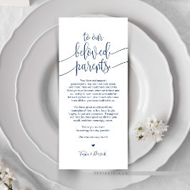 Inställning av tackkort för älskade föräldrar i st program