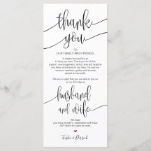 Inställning av tackkort för Bröllop-middagen