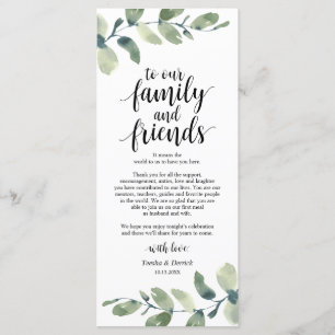 Inställning av tackkort för Grey Eucalyptus Ställe Program