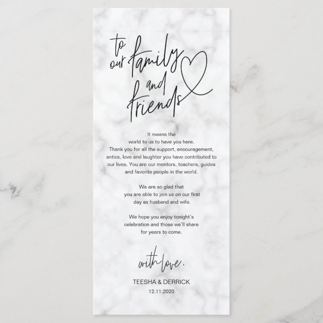 Inställning av tackkort för Modern calligraphy Stä Program (Framsida)