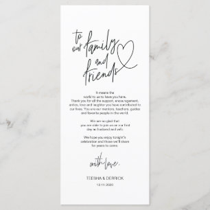 Inställning av tackkort för Modern calligraphy Stä Program