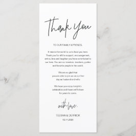 Inställning av tackkort för Modern calligraphy Stä Program