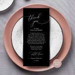 Inställning av tackkort för Romantic Bröllop Ställ Program<br><div class="desc">Vi presenterar perfekten som avslutar beröring till din bröllopsmottagning - våra Ställe-kort från elegant bröllop, med korttiteln "Tack!" ! Designat för att uttrycka er uppriktiga uppskattning för varje gästs närvaro på din speciella dag, är dessa kort det perfekta sättet att göra din middag i bord en personlig beröring. Dessa kort...</div>