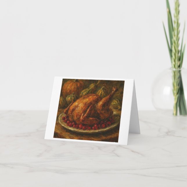 Inställning av thanksgiving Bord Kort (Framsida)