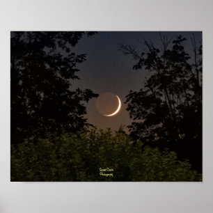 Inställning för Crescent Måne Poster