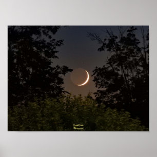 Inställning för Crescent Måne Poster