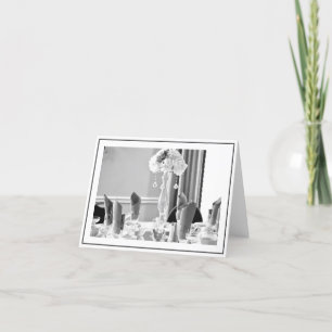 Inställning för elegant Bord Tack Kort