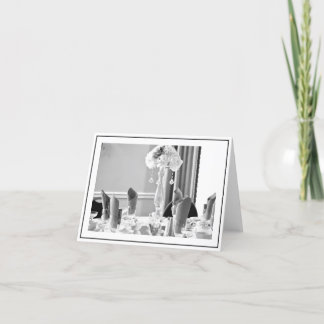 Inställning för elegant Bord Tack Kort