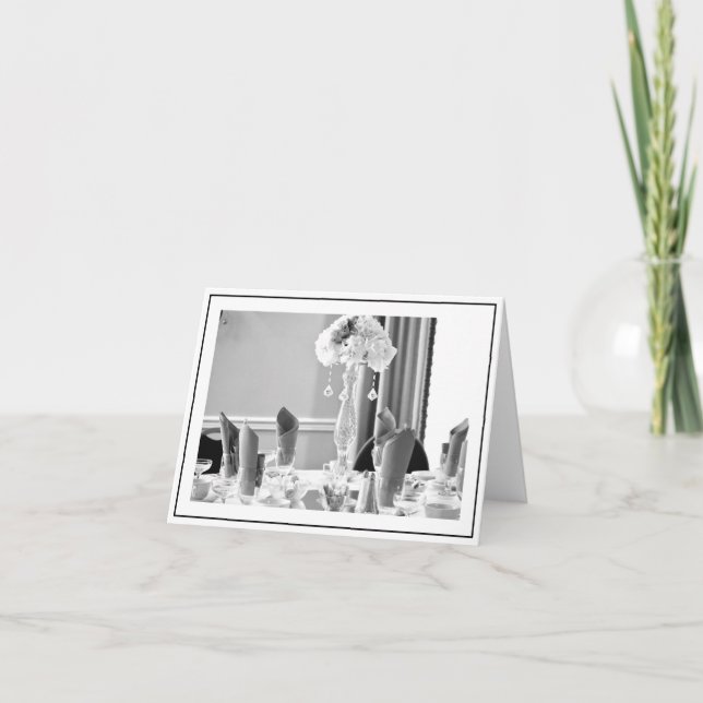 Inställning för elegant Bord Tack Kort (Framsida)