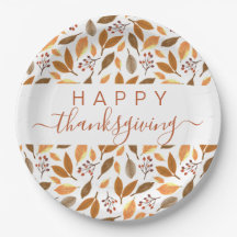 Inställning för thanksgiving Bord - Höst löv desig