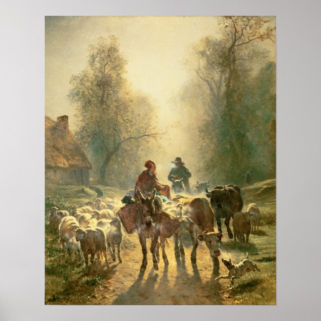 Inställning på marknaden poster (Framsidan)