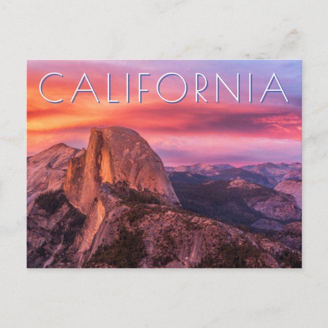 Inställning sol över ett Rocky Ligcape Vykort (Framsida)