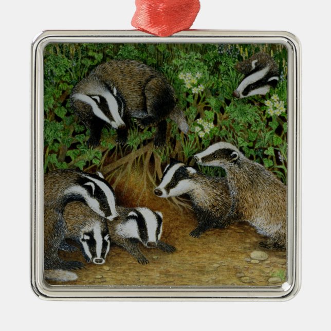 Inställning ut julgransprydnad metall (Framsidan)