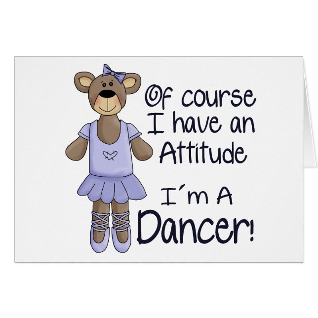 Inställningdansare Hälsningskort (Framsidan Horizontal)