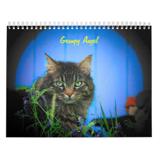Inställningen av den Grumpy ängeln Kalender