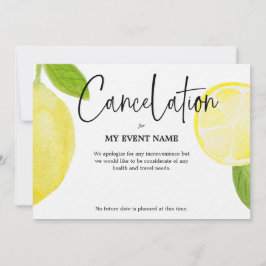 Inställningens avbokning på grund av COVID-19 Inbjudningar