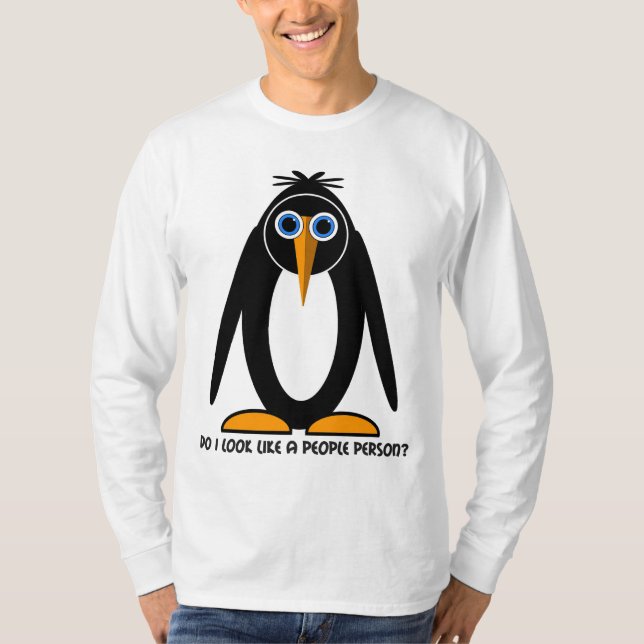 inställningpingvin t-shirt (Framsida)