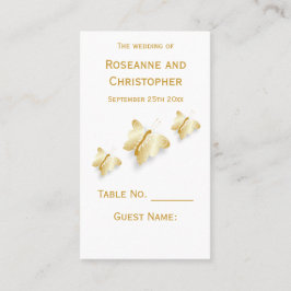 Inställningskortet Guld Bröllop Ställe är utformat Placeringskort