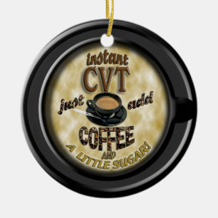 INSTANT CVT Add COFFEE CHRISTMAS ORNATION Julgransprydnad Keramik