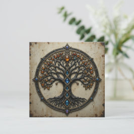 Instant Download Celtic Tree Greeting Card Julkort