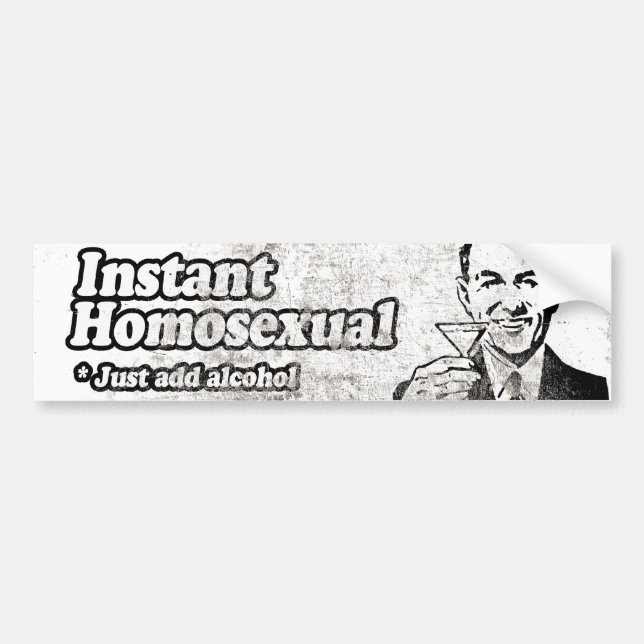 INSTANT HOMOSEXUELL -.png Bildekal (Framsidan)