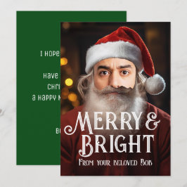 Instant Tomte! Lägg bara till ditt roliga ansikte. Julkort