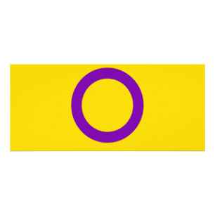 Instersex Flagga Reklamkort
