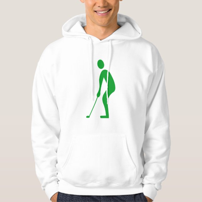 Instickning - Grönt av gräs Hoodie (Framsida)