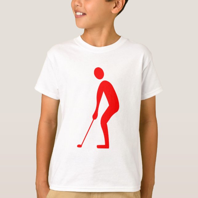 Instickning - röd t shirt (Framsida)