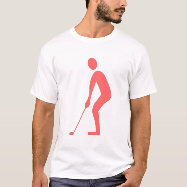 Instickning - Tropisk Rosa T Shirt (Framsida)