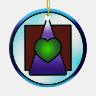 Institut av gudomlig filosofisk vetenskap julgransprydnad keramik